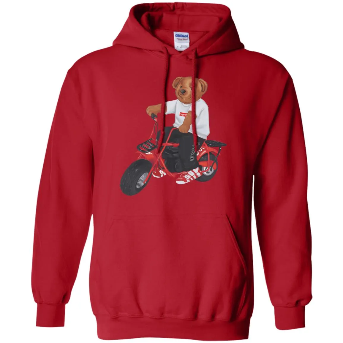 Supreme Bear Moto T-shirt Pullover Hoodie Sweatshirt