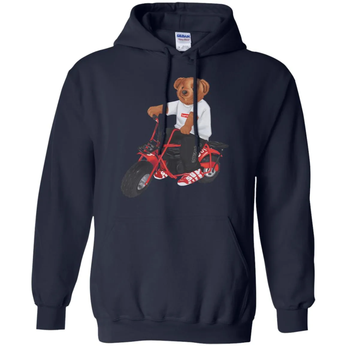 Supreme Bear Moto T-shirt Pullover Hoodie Sweatshirt