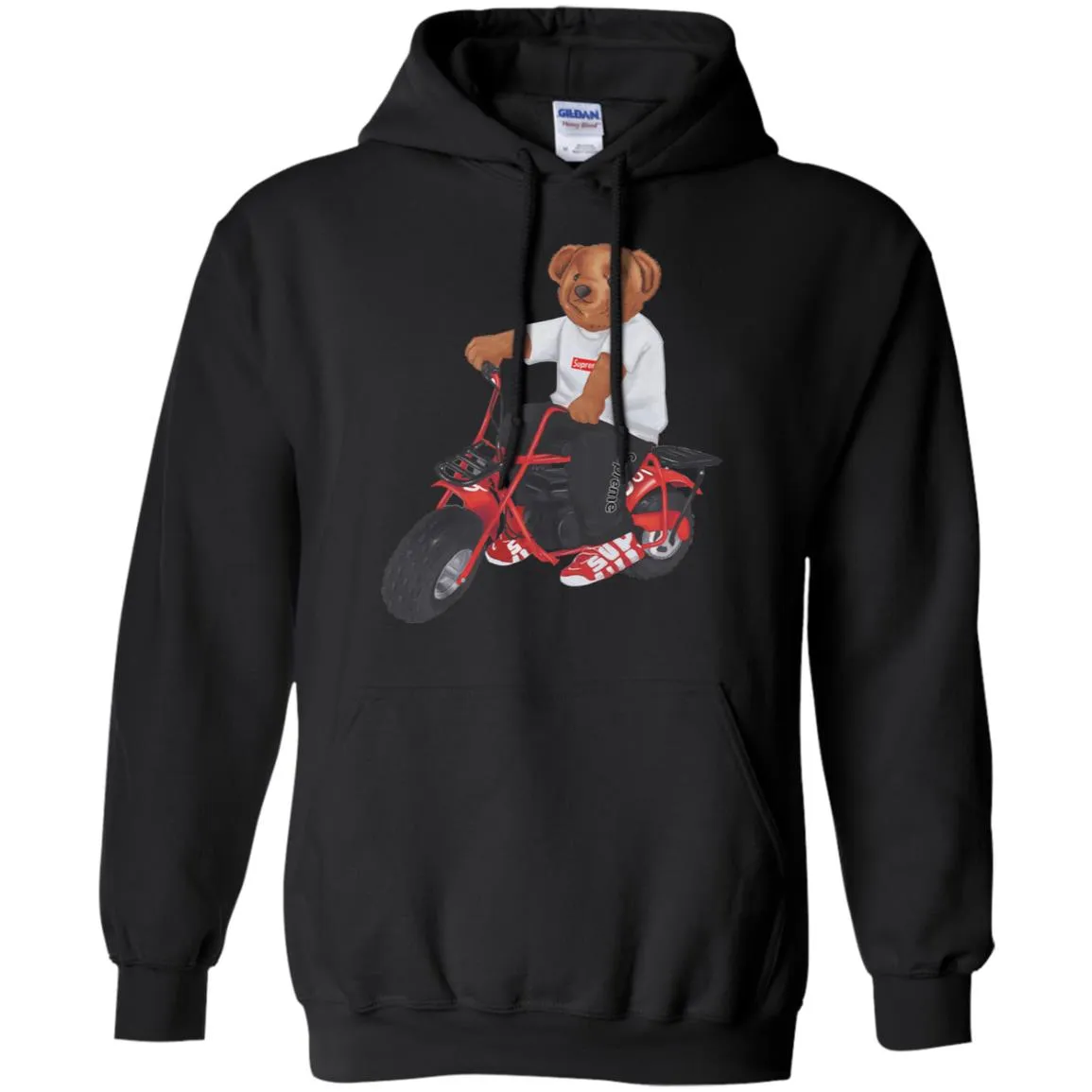 Supreme Bear Moto T-shirt Pullover Hoodie Sweatshirt