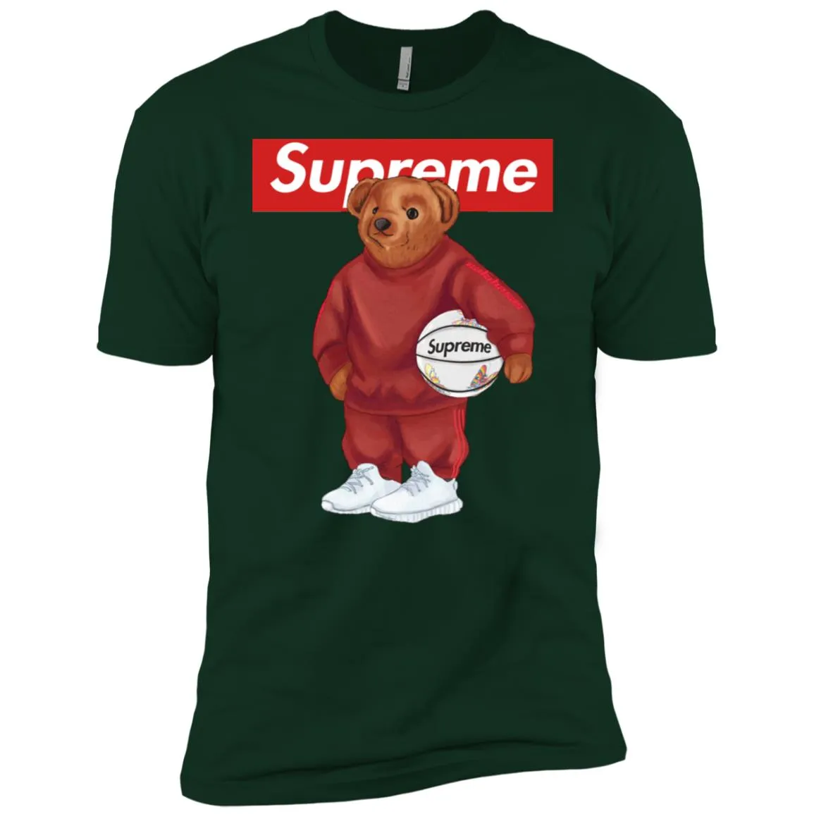 Supreme Bear Sport T-shirt Men Short Sleeve T-Shirt