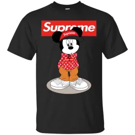 Supreme Mickey Mouse T-shirt Men Cotton T-Shirt