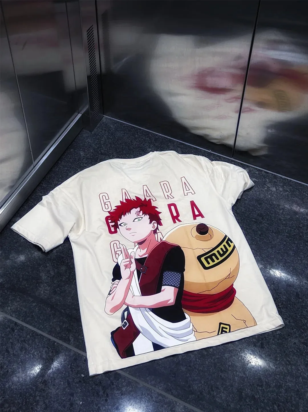 SXV  'GAARA’ ANIME Printed Cool Aesthetic Oversized Baggy T-shirt