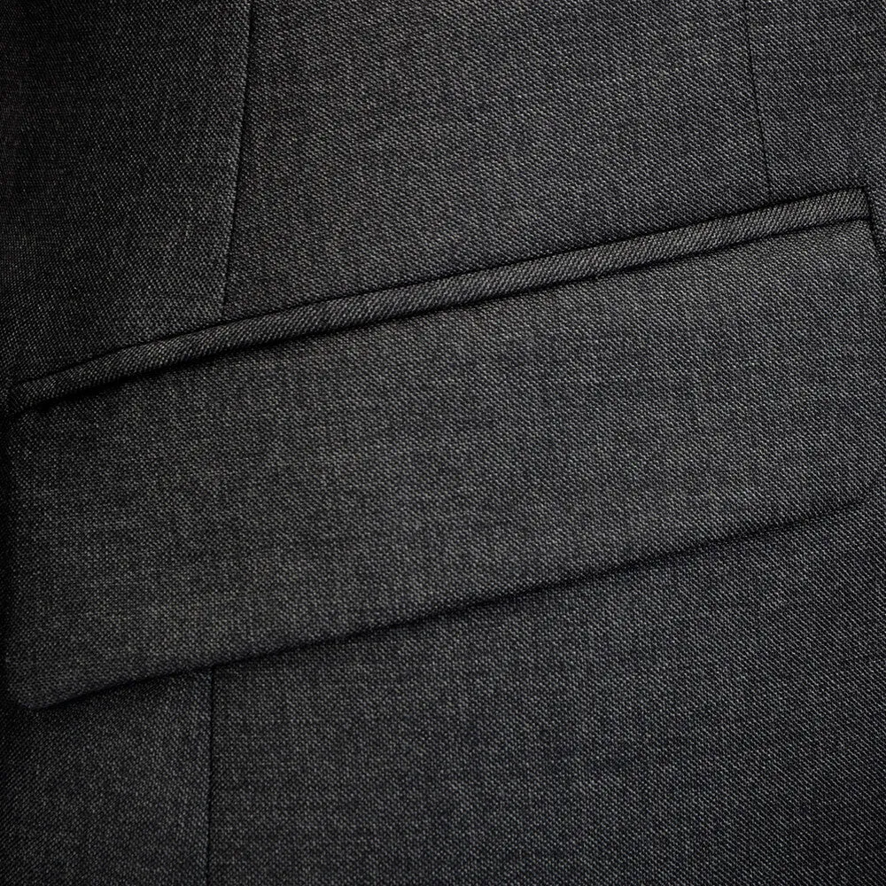 Vitale Barberis Canonico Charcoal Shark Skin Suit