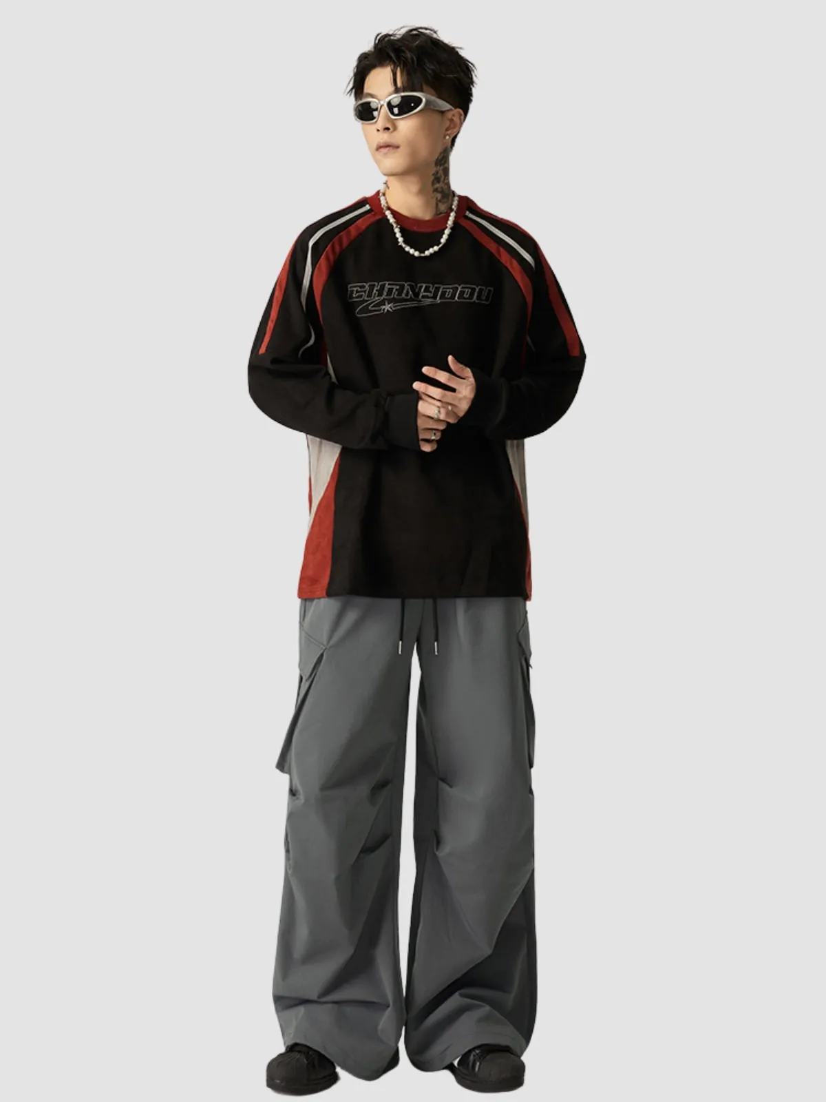 WLS Hiphop Loose Wide Leg Casual Pants