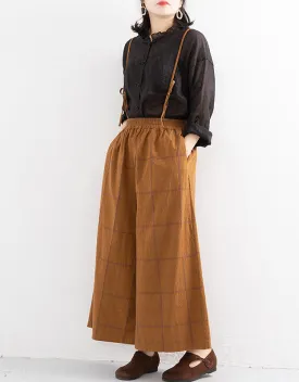 Women Loose Linen Wide Leg Pants