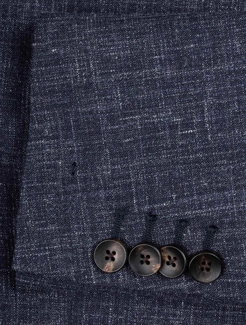 Wool Silk Linen Suit Navy