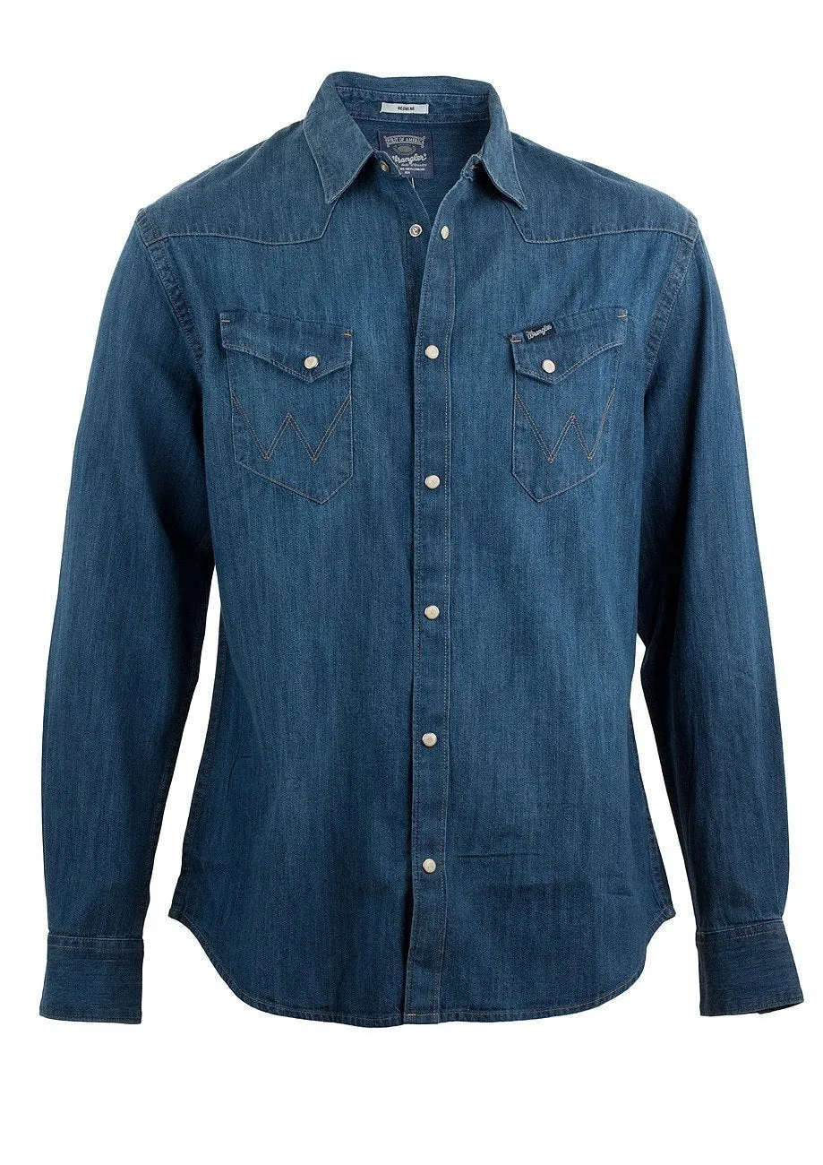 WRANGLER - WESTERN SHIRT - Indigo - Regular Fit